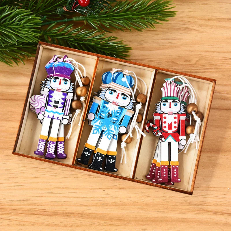 Bunte Weihnachtsbaum-Dekoration – Fröhliche Christbaumschmuck-Elemente