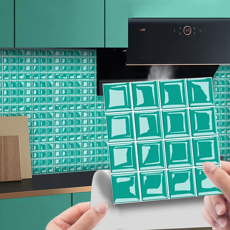VivaMosaik 3D Wandfliesenaufkleber – 10 Stück für stilvolle Räume