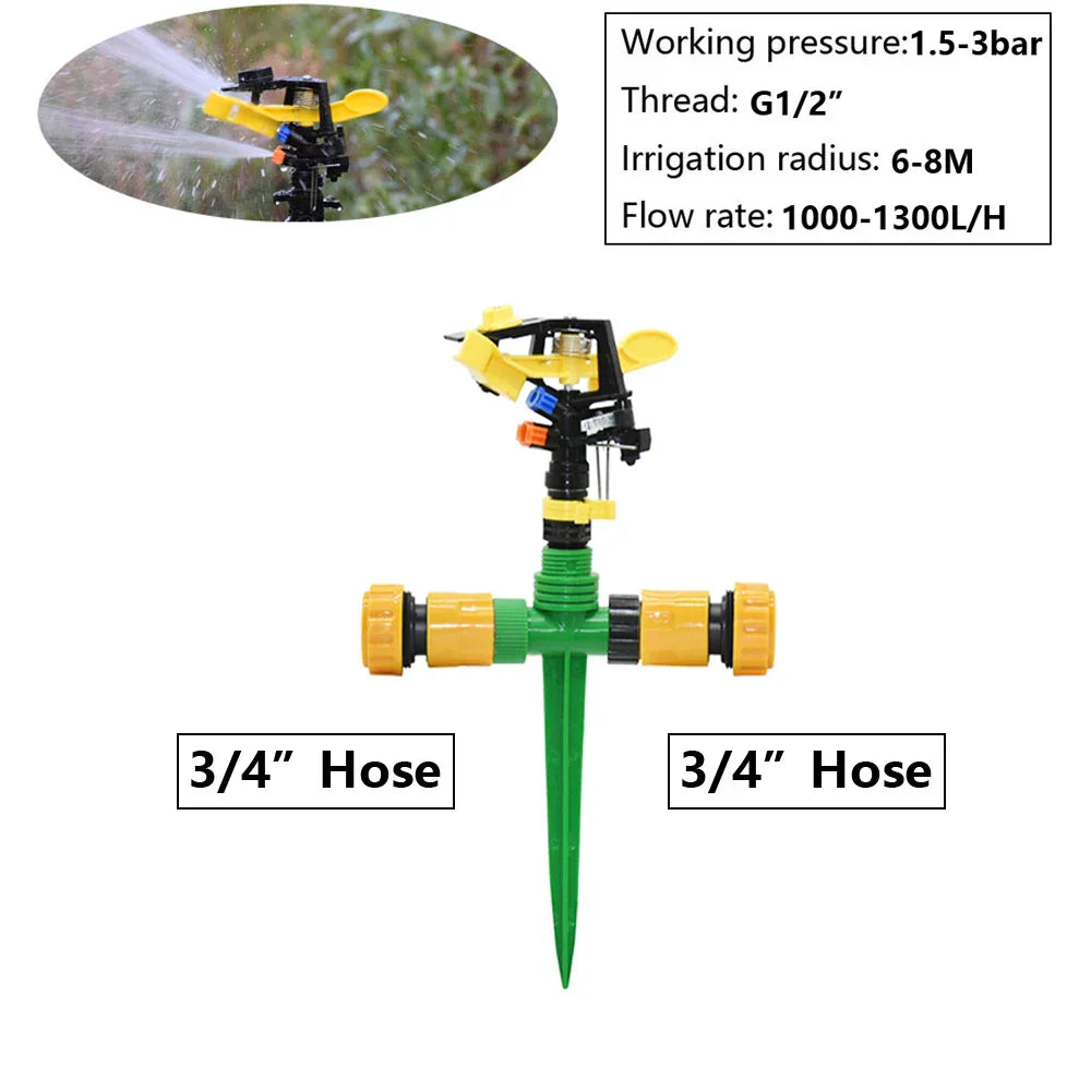 Complete Garden Irrigation System | 1/2" Connection | 5–12 m Range
