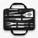 Edelstahl Grillbesteck-Set mit Tragetasche – 3 oder 5 Teile