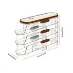 Egg Roller Refrigerator Organizer | Automatic Storage System