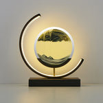 LED Tischlampe mit bewegter Sandlandschaft – Sandlicht