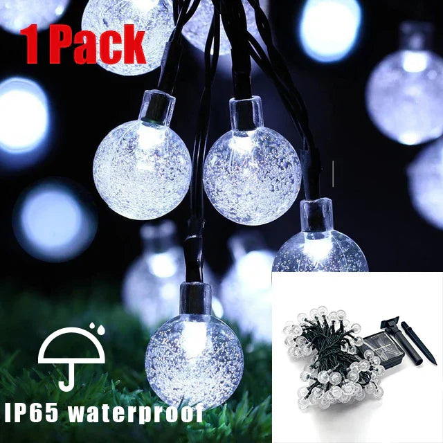 Solar Powered Outdoor 100 LED String Fairy Lights