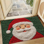 Festive Doormat for Christmas | Gingerbread & Santa Design | Non-Slip & Washable