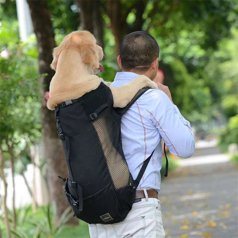 Hunderrucksack für Reisen und Outdoor, atmungsaktiv