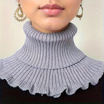 Elegant Women's Collar in Black and White | Detachable, Soft Style