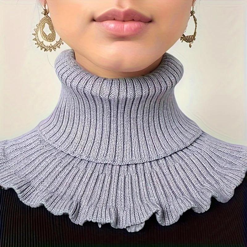 Elegant Women's Collar in Black and White | Detachable, Soft Style