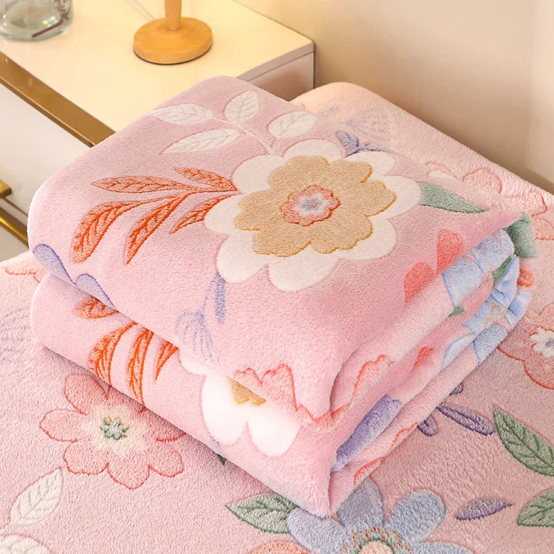 Blütenzauber Cuddly Blanket | Soft Blanket for Home & Travel