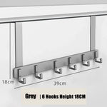 Practical Door Hook Organizer with 6 Aluminum Hooks