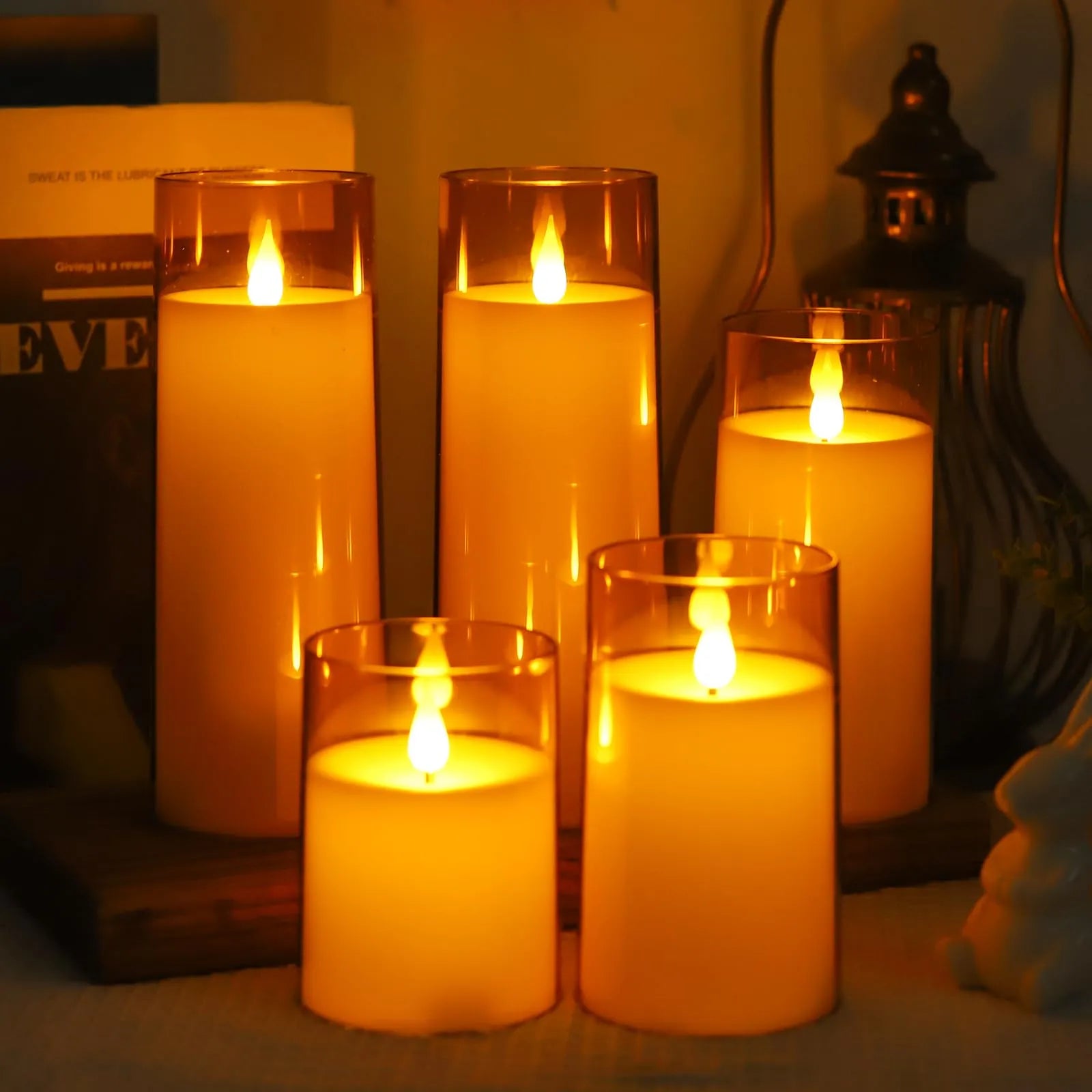 Atmospheric LED candles for a safe ambiance