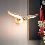 Elegante Wandleuchte im Möwen-Design mit Warmweißem Licht