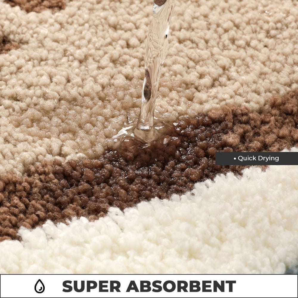 Meereszauber | Badteppich mit Fußabdruck-Motiv