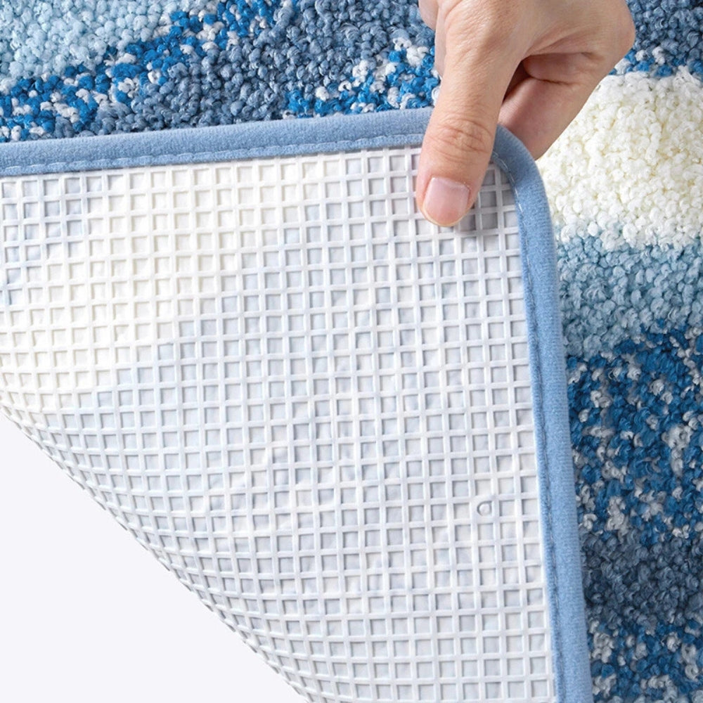 Meereszauber | Badteppich mit Fußabdruck-Motiv