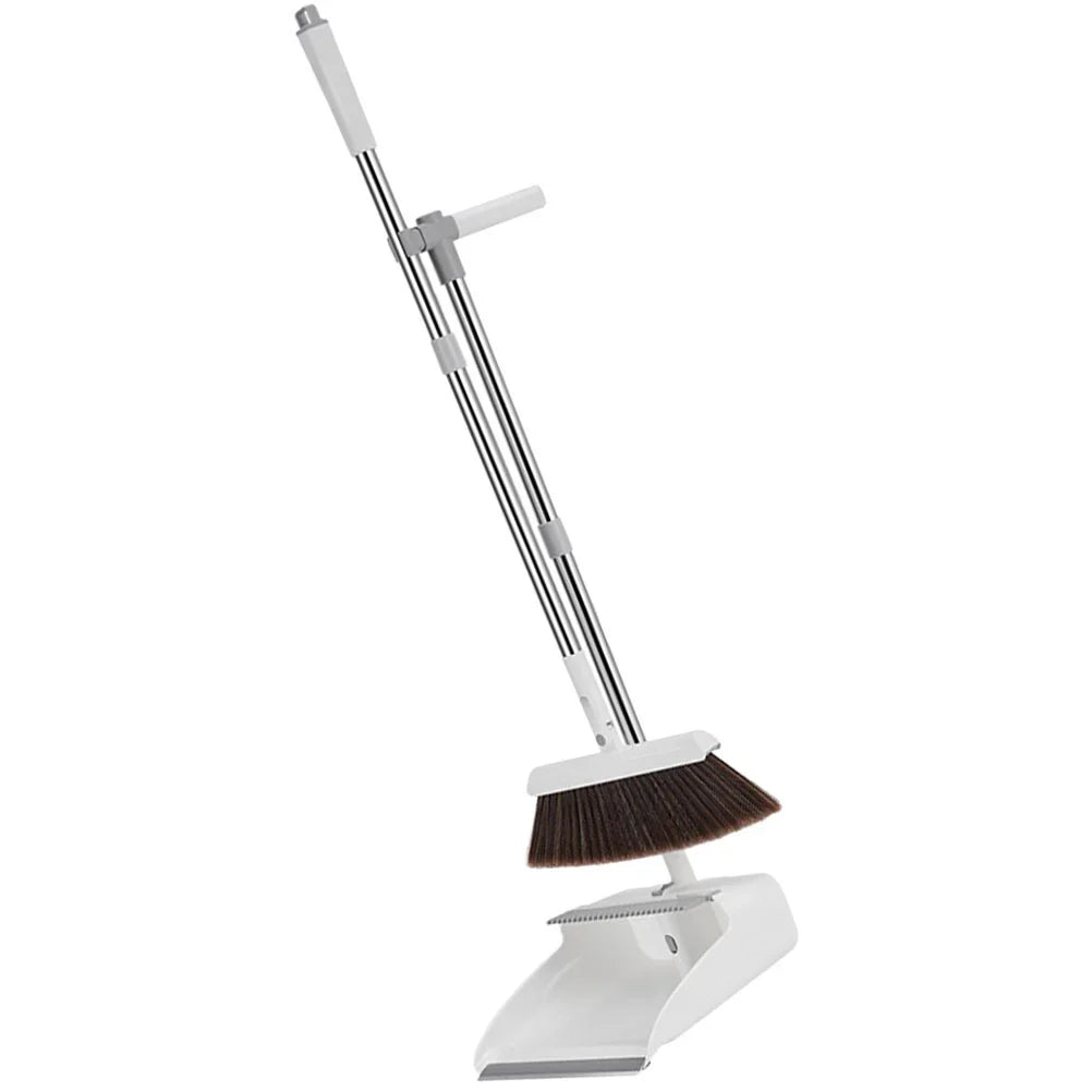 Besen- und Kehrschaufel-Set – Ergonomischer Griff, Kein Bücken