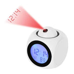 Digitale Projektionsuhr mit Alarm, Schlummerfunktion und Temperaturanzeige – Ideal für Schlafzimmer und Büro