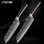 Edelstahl Küchenmesser Set von Nahria - 1-9 Teile mit Ergonomischen Griffen
