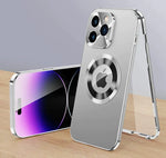 360° Full Protection Case for iPhone 15, 14, 13 – Magnetic & Aluminum