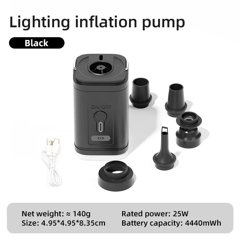 Akku-Luftpumpe mit 2-in-1 Funktion für vielseitigen Einsatz