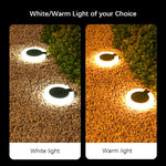 Verstellbare Solar-Gartenleuchte mit 360° Lichtlenkung