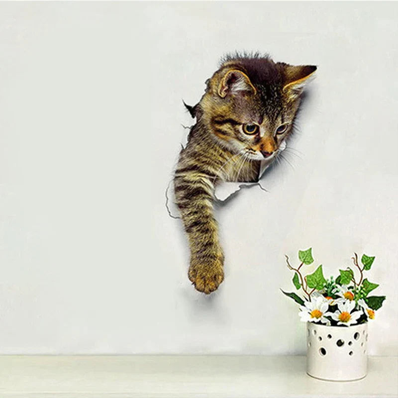 3D Katzenillusion für Ihre Toilette | PurrfectDesign