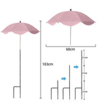 Plant Protection Screen | Adjustable UV Cover with Ground Spike | Weatherproof Shade Solution | Ø 60 cm