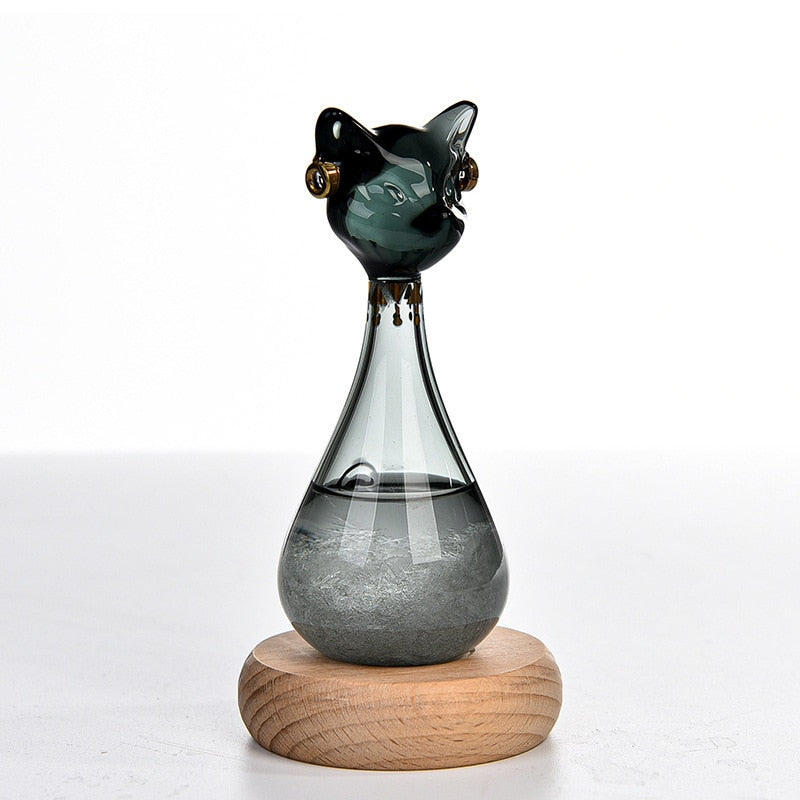 Wettervorhersage-Flasche im Katzen-Design