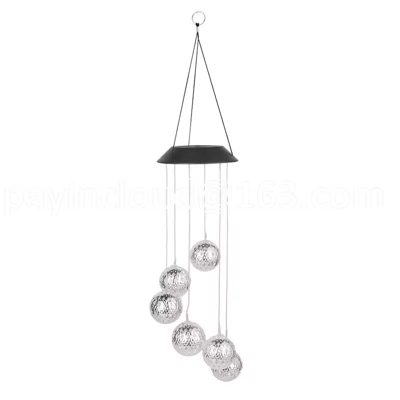 Solarbetriebene LED-Windspiel – Farbwechselnde Beleuchtung für Garten & Balkon