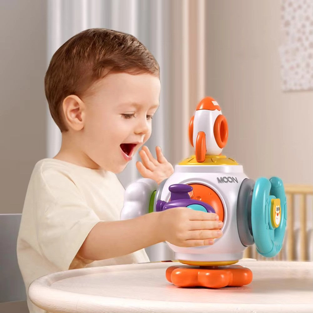 Developmentally beneficial sensory cube for children