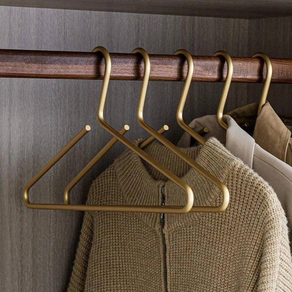 5er Set Elegante Metallkleiderbügel für Perfekte Ordnung
