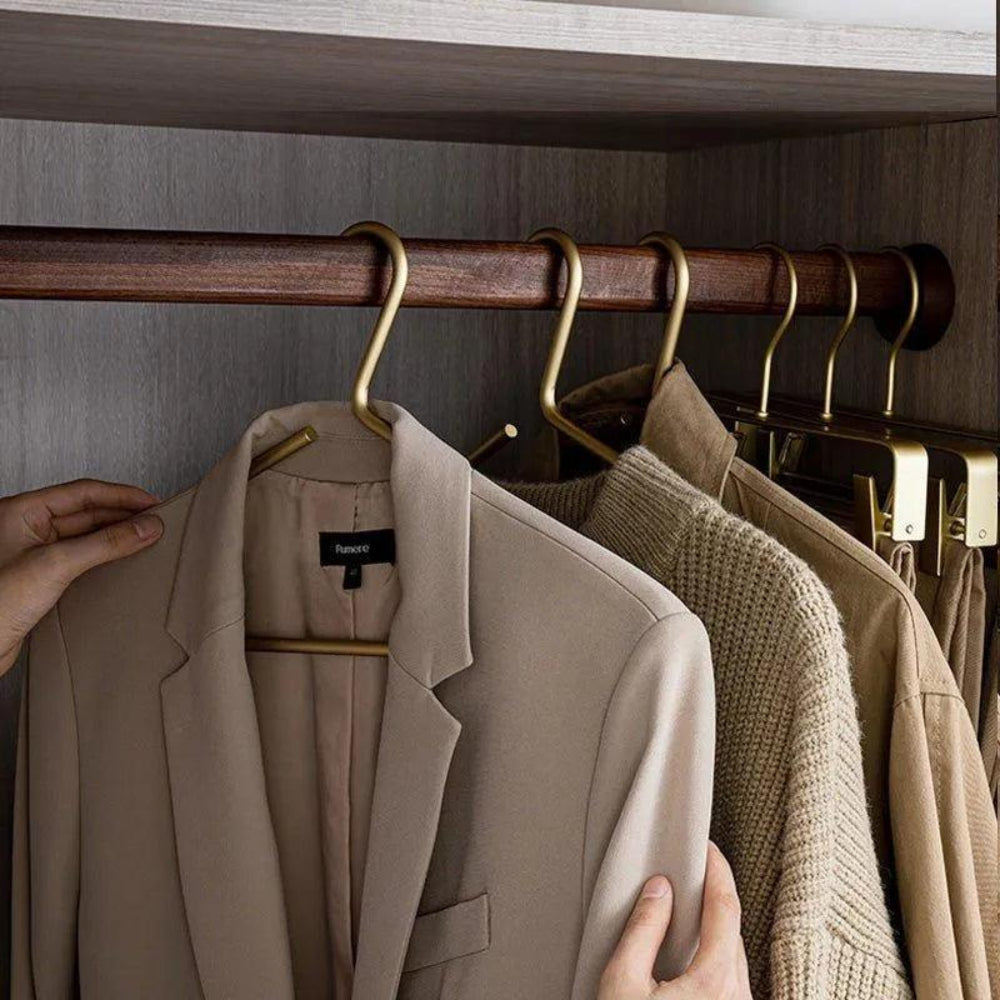 5er Set Elegante Metallkleiderbügel für Perfekte Ordnung