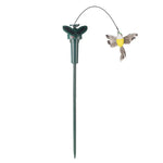 Solar-powered garden ornaments with lively movements
