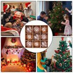 Weihnachtliche Hängedekorationen – 9-teiliges Set mit Schneeflocken und Ballons aus Kunststoff