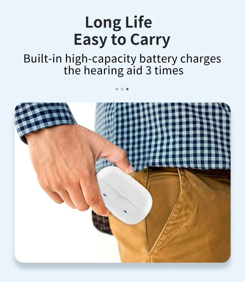 Discreet Digital Hearing Aid for Clear Hearing and Joie de Vivre