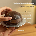 Eleganter Rotierender Holzkalender für Ihr Zuhause