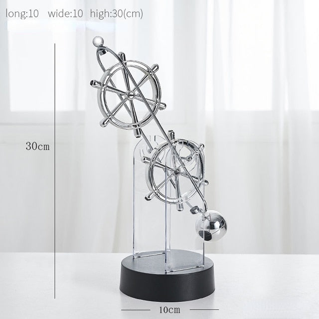 Kinetische Eleganz | Rotierendes Pendel Ornament