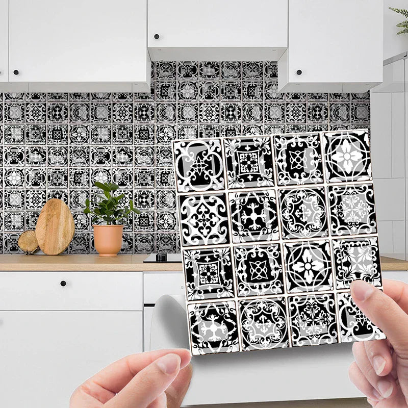 3D Wandfliesenaufkleber im Mosaikdesign