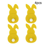 Happy Easter Decor: Set of 4 Bunny Cutlery Holders