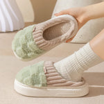 Wohlfühlschuhe mit Dickem Weichen Fußbett – Warm & Rutschfest