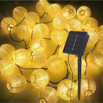 Solarbetriebene Laternenlichterkette – Wasserdicht und Stimmungsvolle Beleuchtung