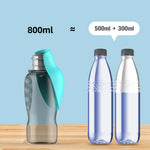 Dog Water Bottle | Leak-Proof | With Drinking Bowl | 800 ml