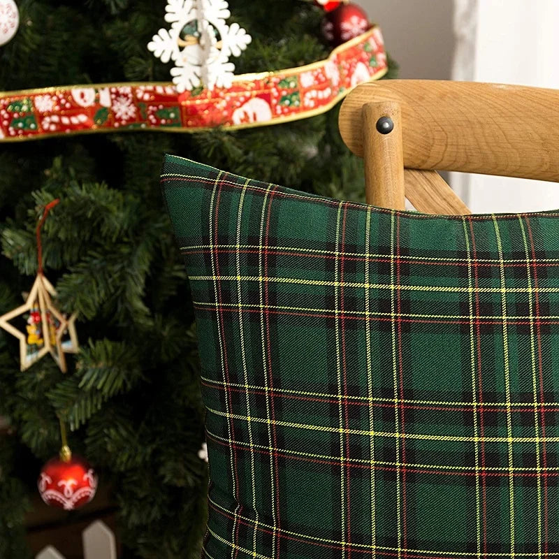 Festive Christmas Cushion Cover Set (2 Pack)