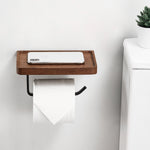 Wandhalterung für Toilettenpapier mit Ablage - Praktisch und Stilvoll