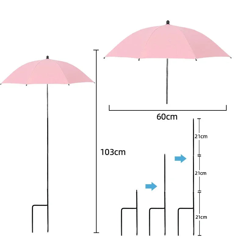 Plant Protection Screen | Adjustable UV Cover with Ground Spike | Weatherproof Shade Solution | Ø 60 cm