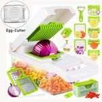 Küchenprofi | 12-in-1 Vegetable Chopper | 7 Stainless Steel Blades, Non-Slip & BPA-Free | For Versatile Vegetable Preparation