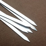 Ultimate Grill Skewers | Long Stainless Steel Skewers with Wooden Handle | Set of 6