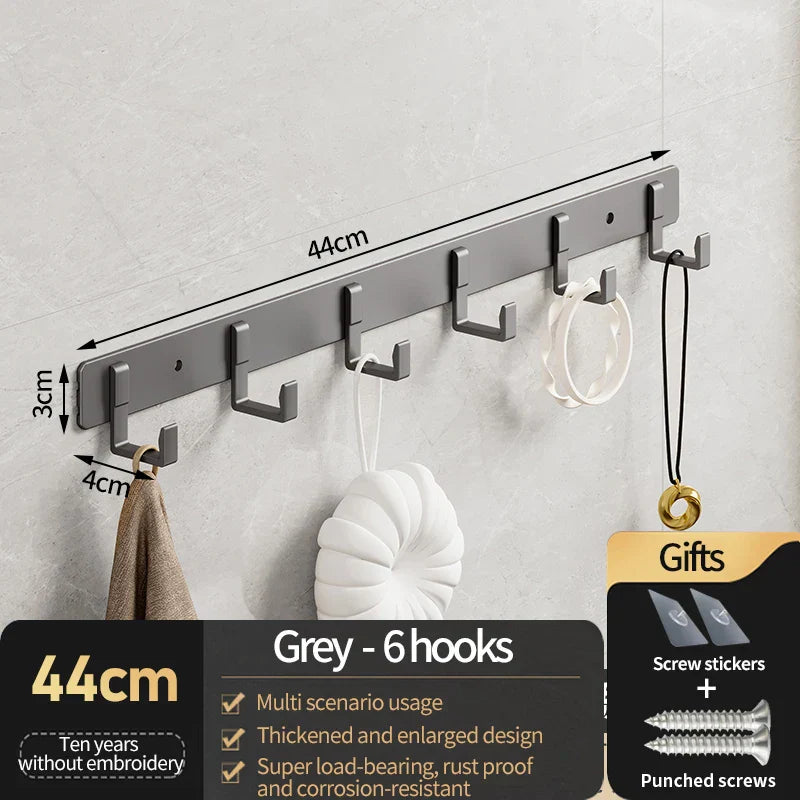 Elegant aluminum wall and door hooks for every room