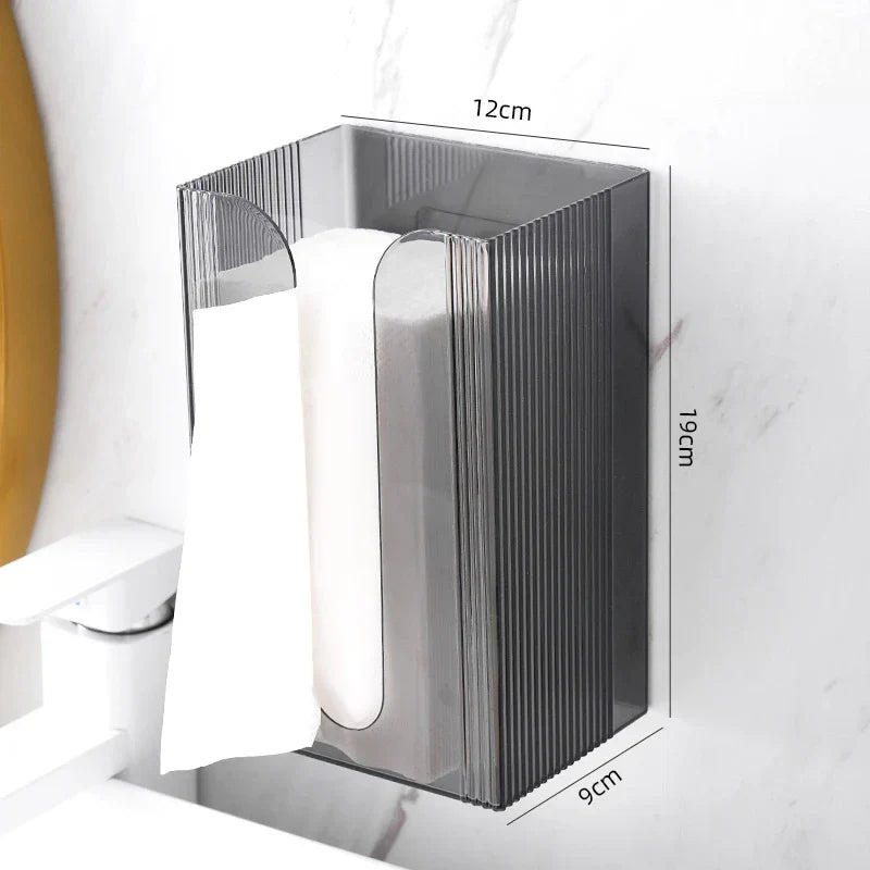Eleganter Wandspender für Taschentücher aus klarem Acryl