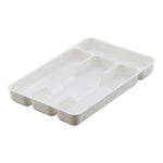 Practical Cutlery and Drawer Organizer | 27x17.6x3.5 cm | Black or White