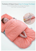 Schlafsack für Babys mit Kapuze – Minky-Decke für Neugeborene
