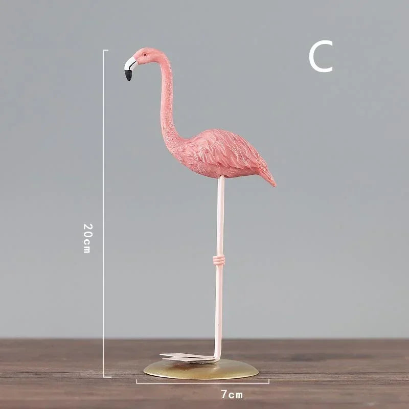 Playful Flamingo Sculpture for Creative Accents